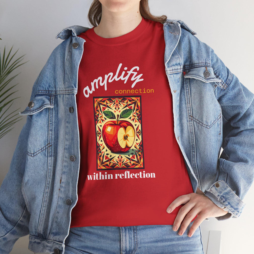 Amplify Connection Apple Tee - Unisex Heavy Cotton Shirt