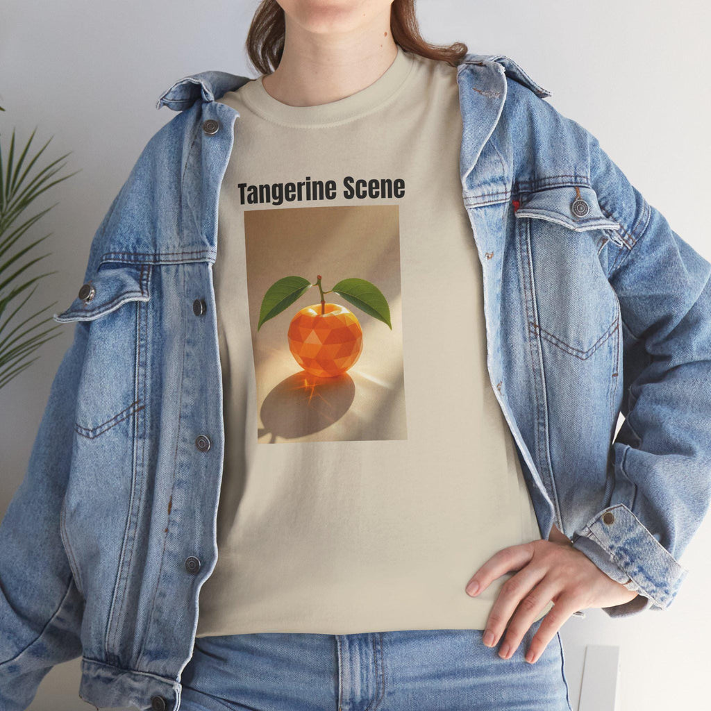 Tangerine Scene Graphic Tee - Unisex Heavy Cotton T-Shirt