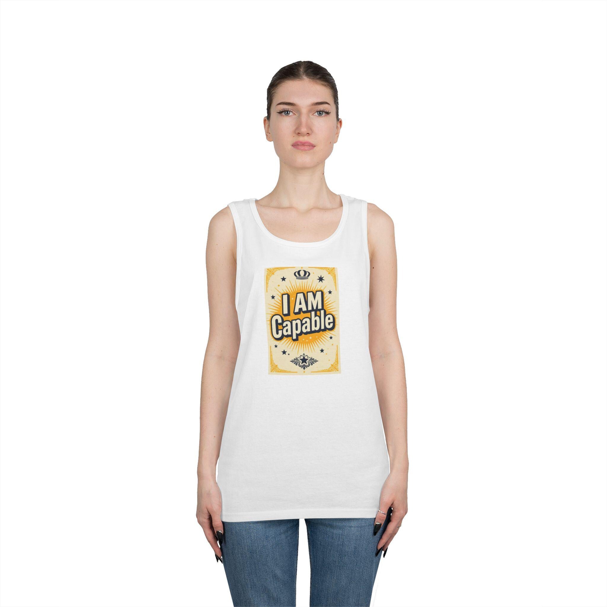 I AM Capable Unisex Tank Top: Motivational Fitness Apparel