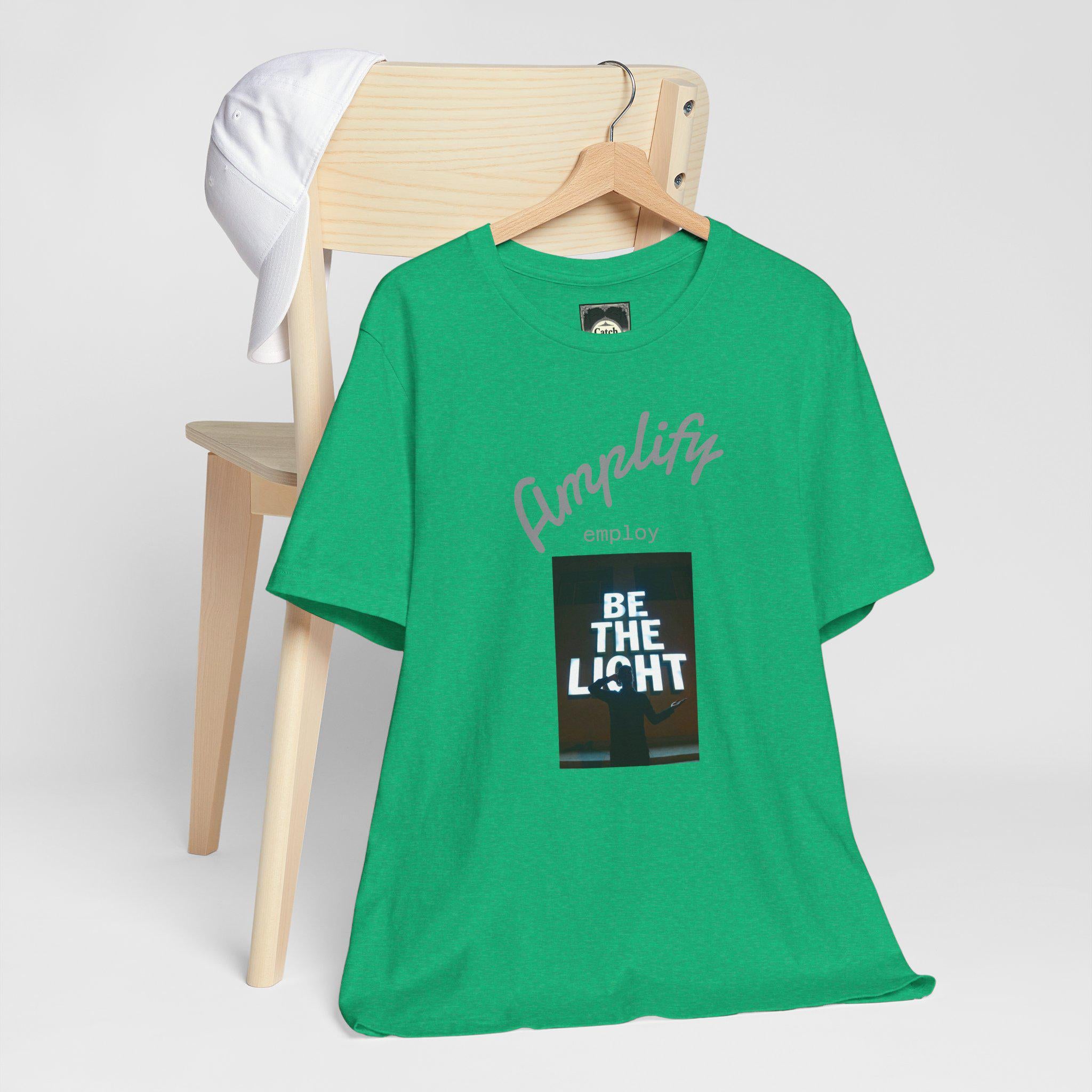Be The Light Shirt: Unisex Inspirational Cotton Tee