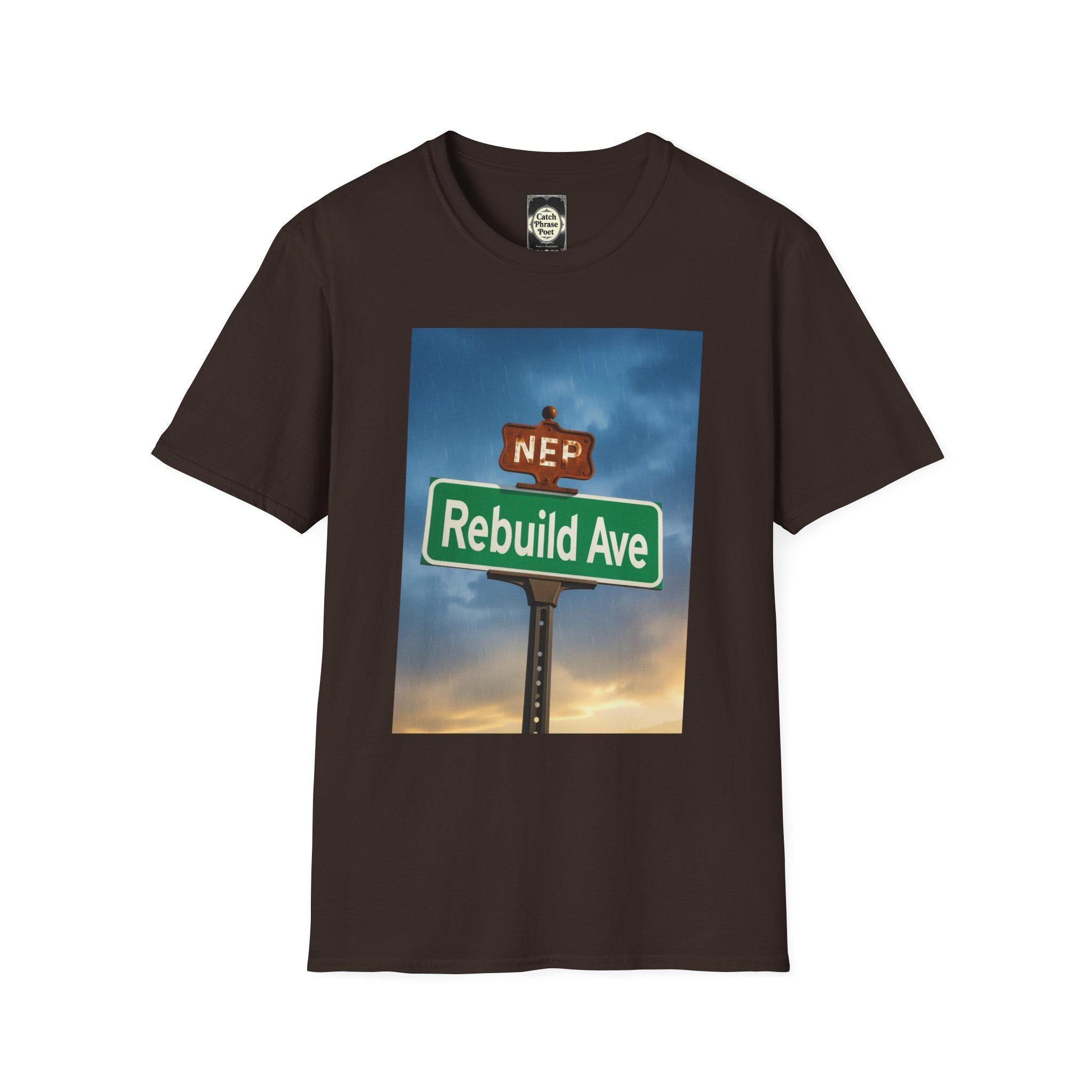 Rebuild Avenue Graphic T-Shirt: Positive Change, Unisex Tee