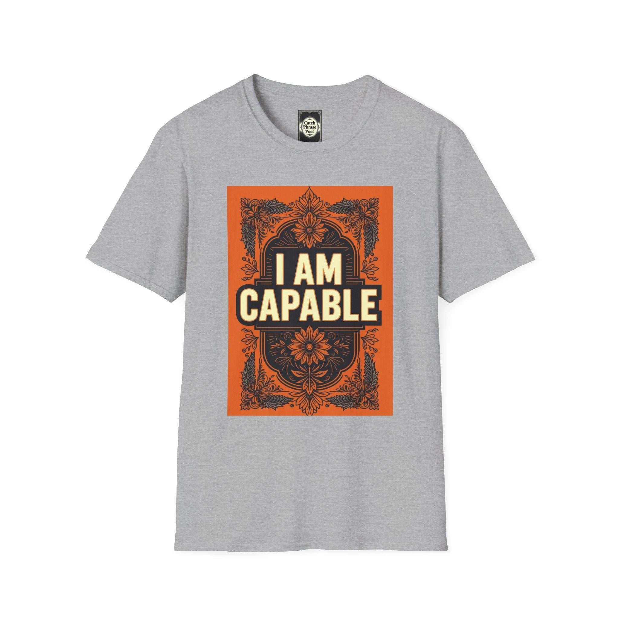 Empowering 'I AM CAPABLE' Unisex T-Shirt: Motivational Gift