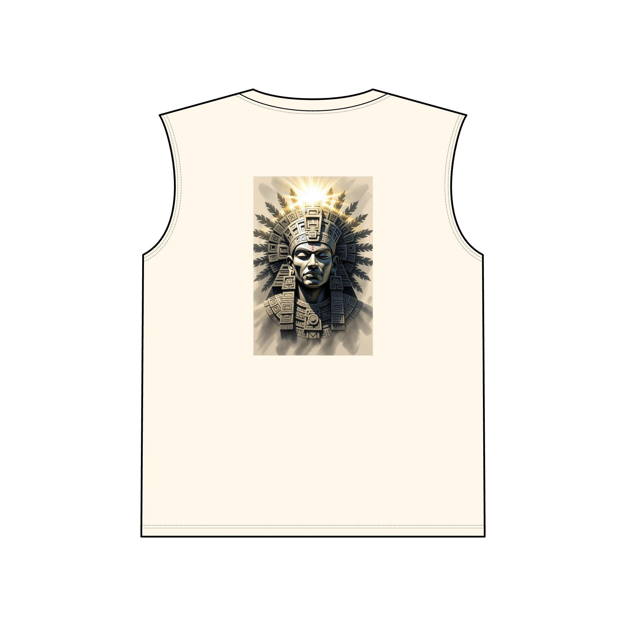 Tribal Art Muscle Tank Top: Aztec Print, Summer Festival Wear
