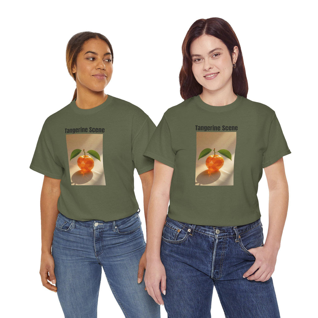 Tangerine Scene Graphic Tee - Unisex Heavy Cotton T-Shirt