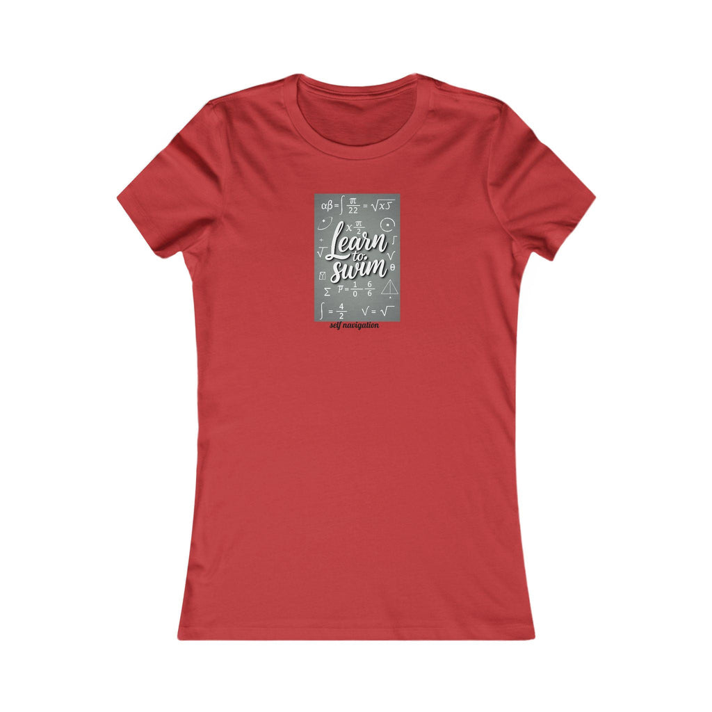 Learn to Swim Women's Tee: Summer Beach Top