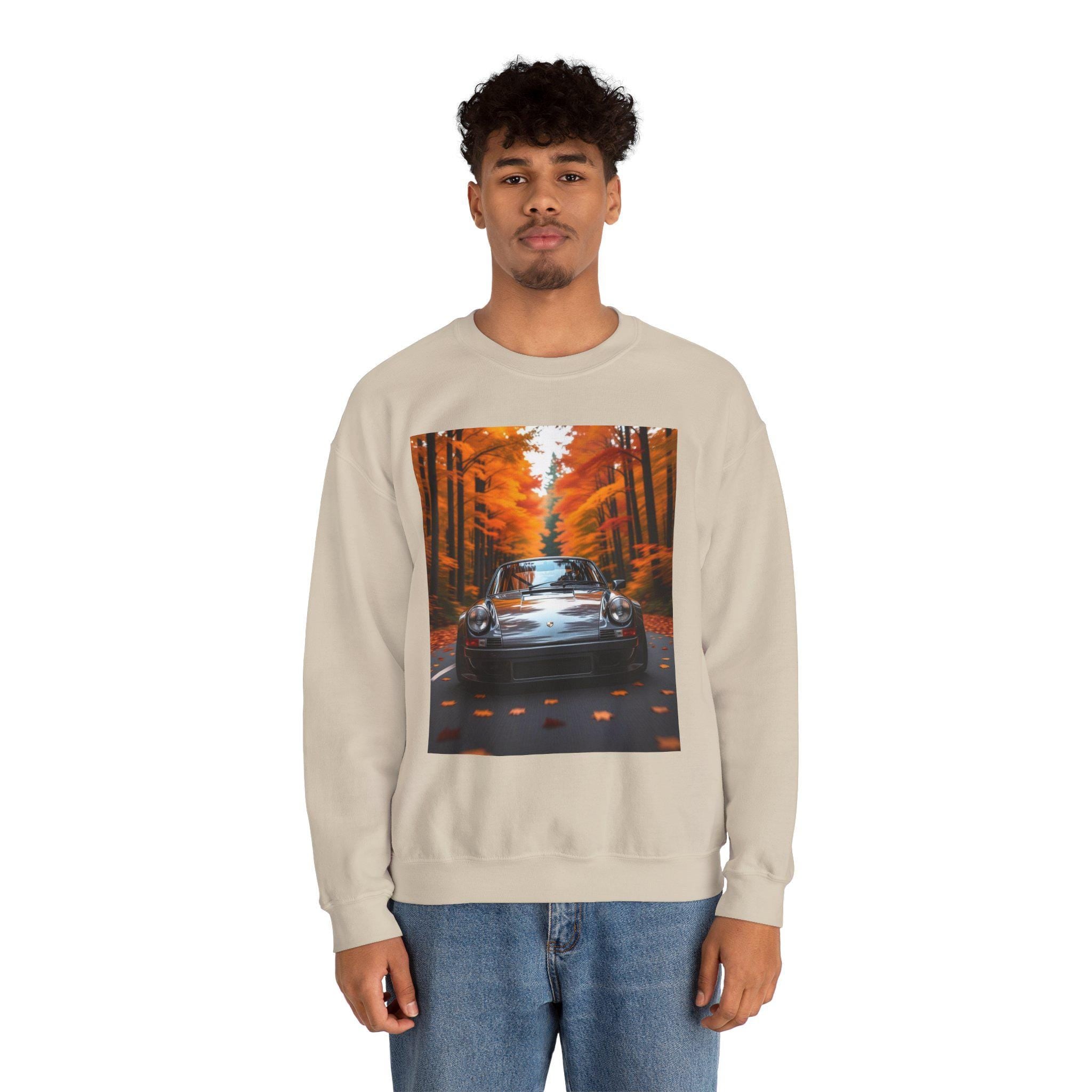 Vintage Car Autumn Sweatshirt: Cozy Unisex Crewneck