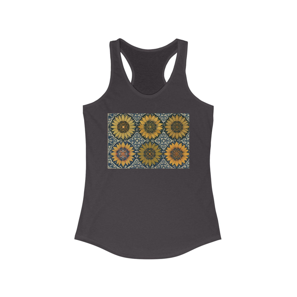 Sunflower love, Women's Ideal Racerback Tank