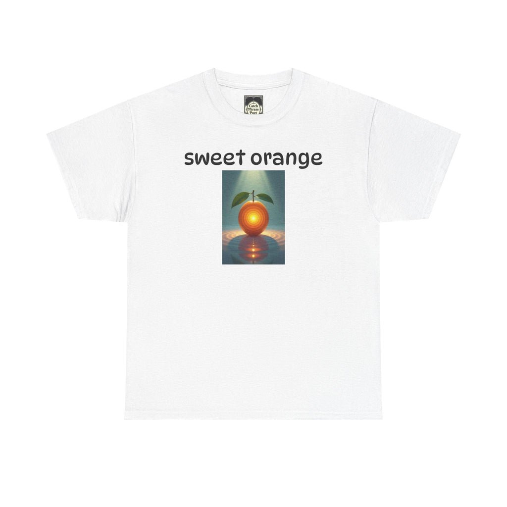 Sweet Orange Graphic Tee: Unisex Heavy Cotton T-Shirt