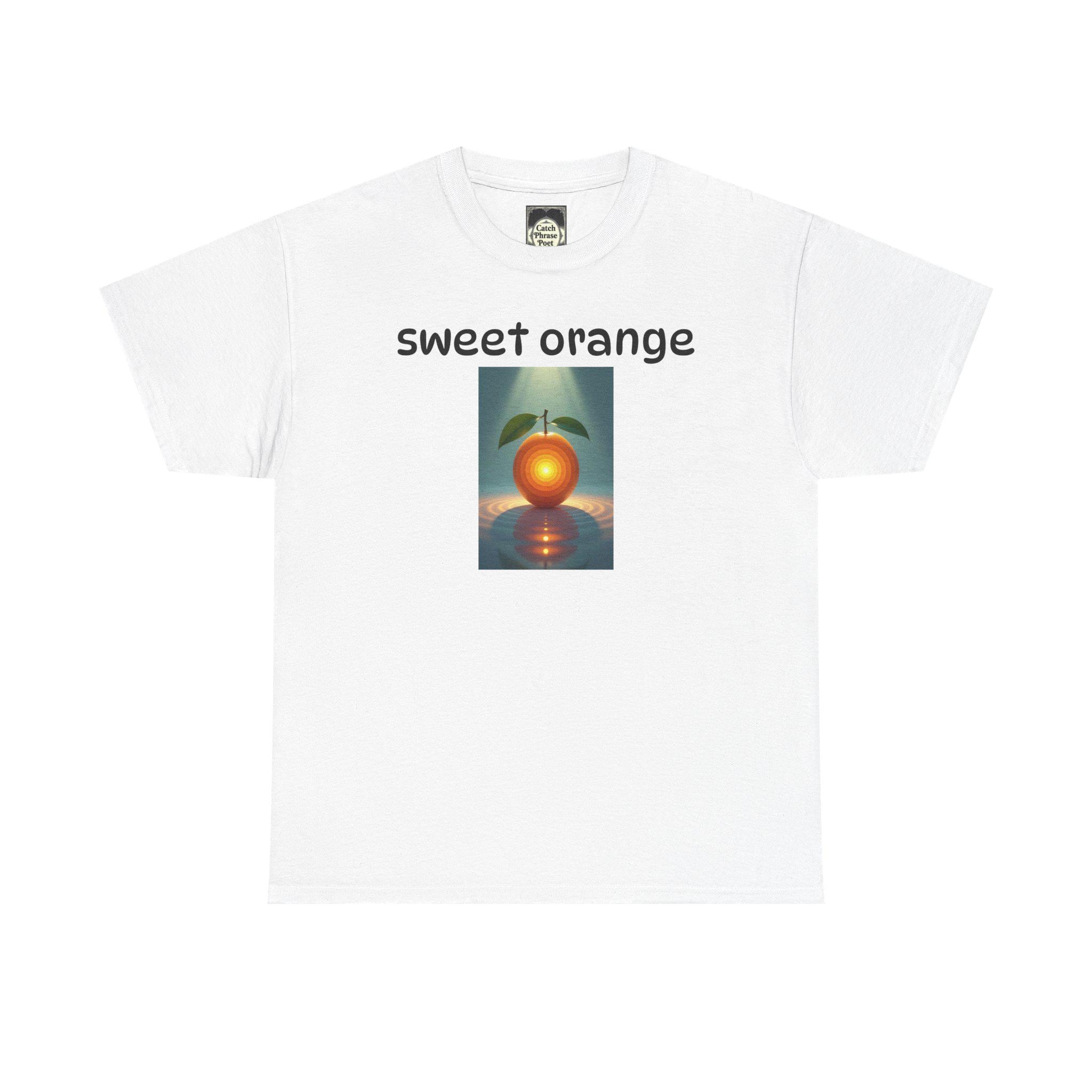 Sweet Orange Graphic Tee: Unisex Heavy Cotton T-Shirt