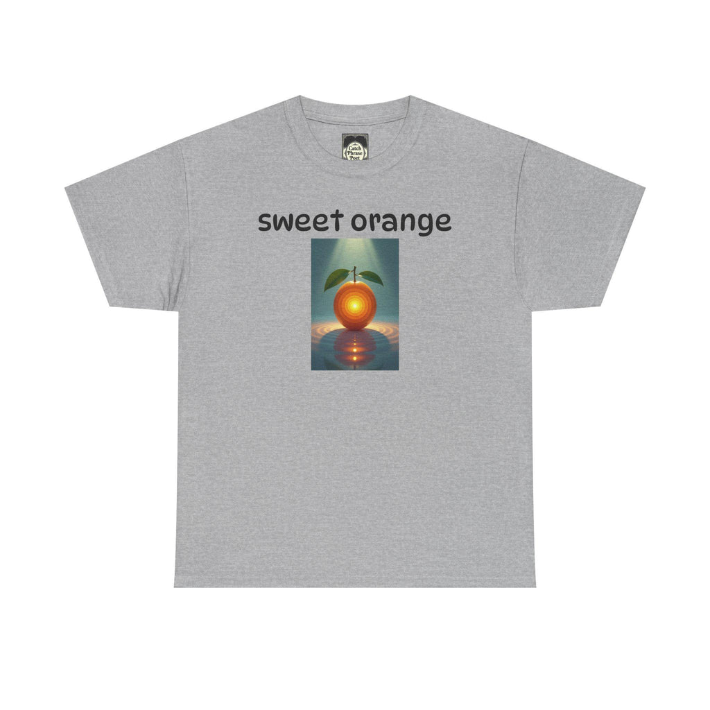 Sweet Orange Graphic Tee: Unisex Heavy Cotton T-Shirt